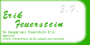 erik feuerstein business card